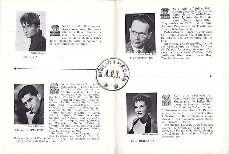 Les programmes de Théatre de l\