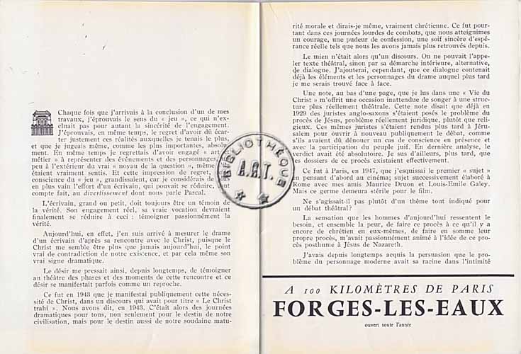 Les programmes de Théatre de l\