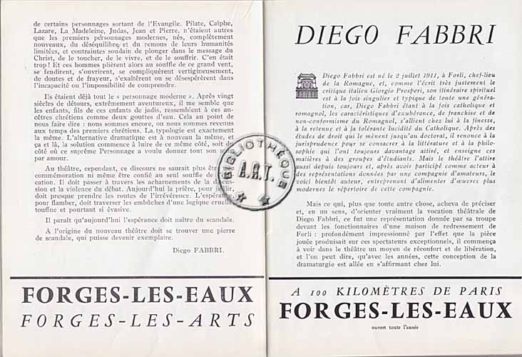 Les programmes de Théatre de l\