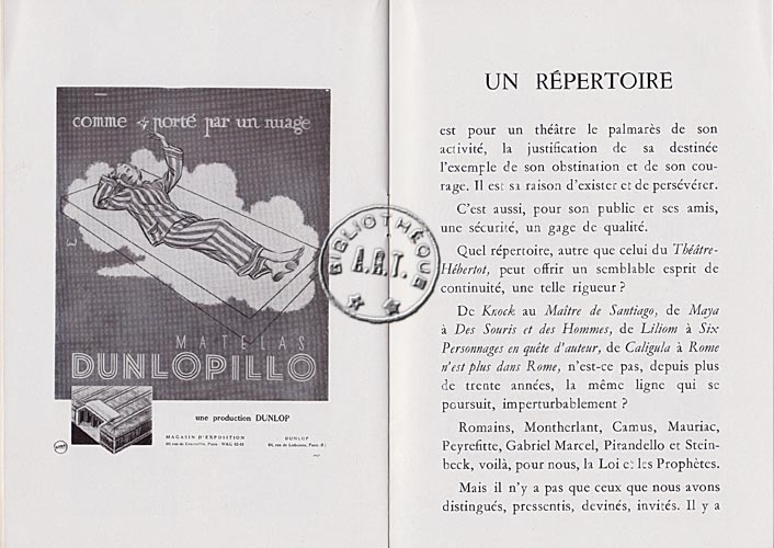 Les programmes de Théatre de l\