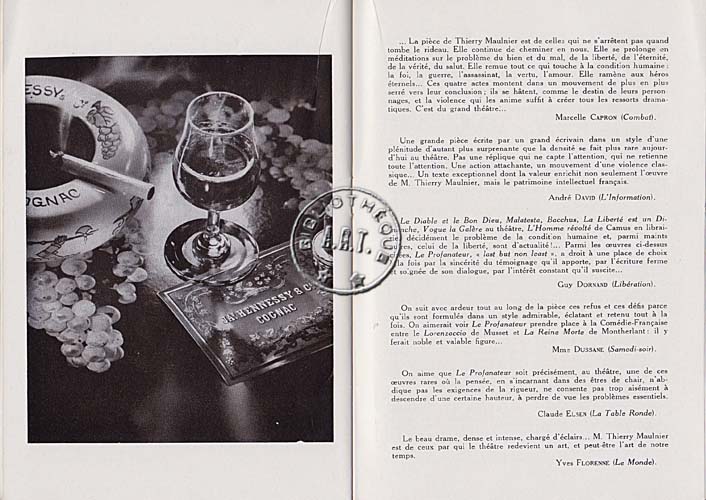 Les programmes de Théatre de l\
