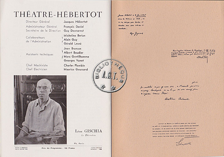 Les programmes de Théatre de l\