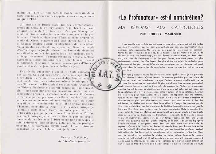 Les programmes de Théatre de l\