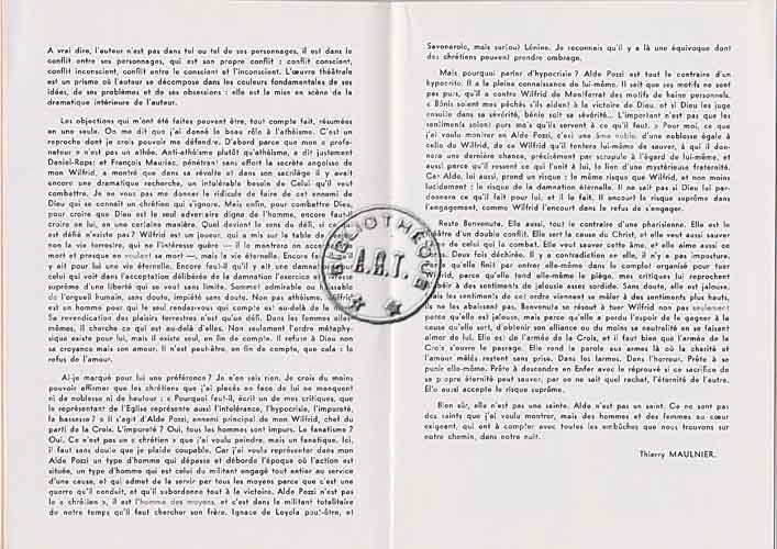 Les programmes de Théatre de l\