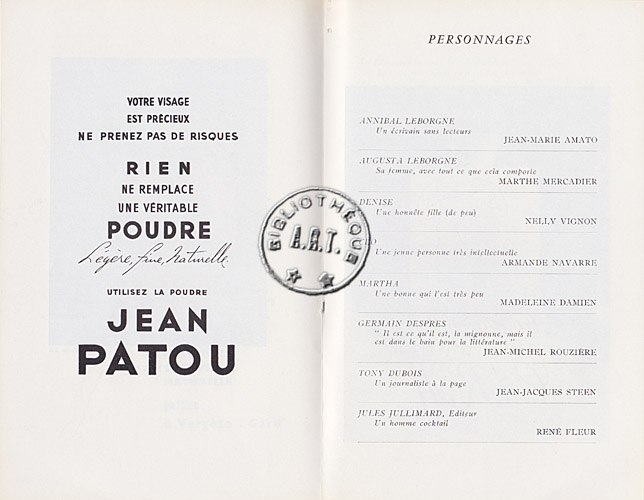 Les programmes de Théatre de l\