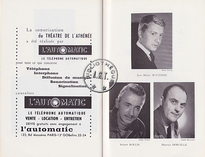 Les programmes de Théatre de l\