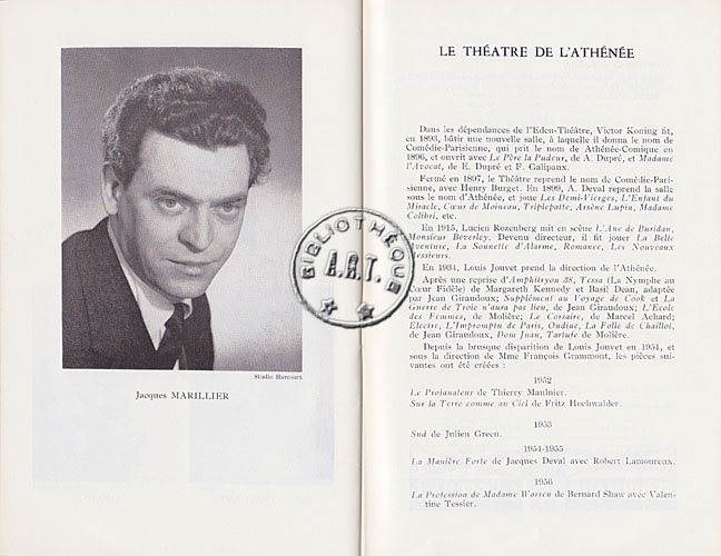 Les programmes de Théatre de l\