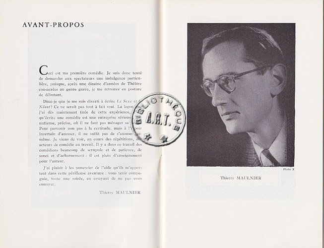 Les programmes de Théatre de l\