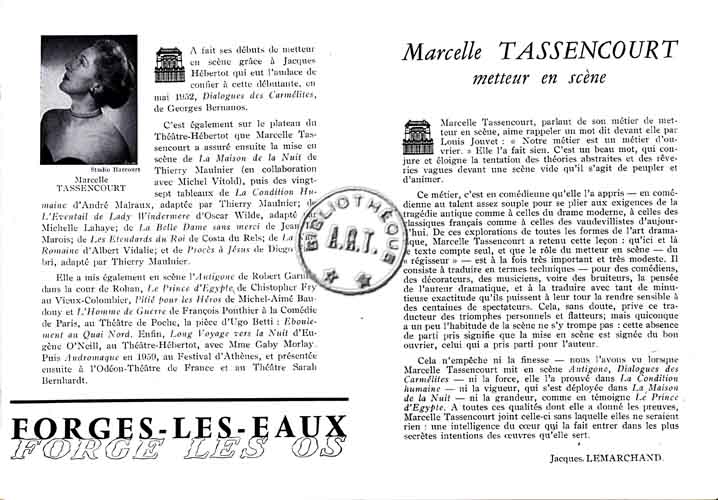 Les programmes de Théatre de l\