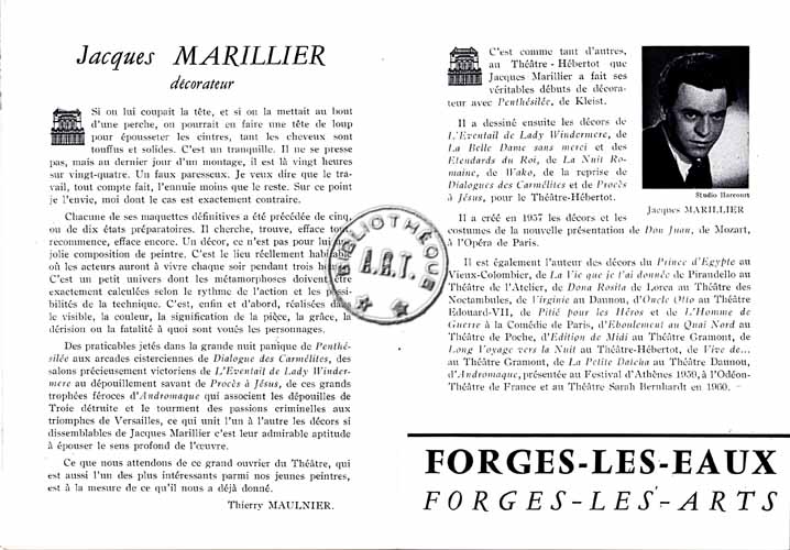 Les programmes de Théatre de l\