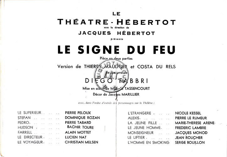 Les programmes de Théatre de l\