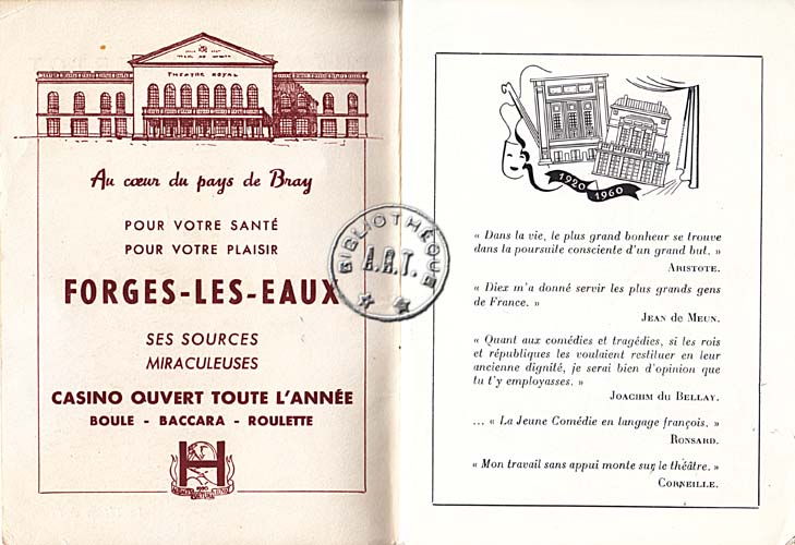 Les programmes de Théatre de l\