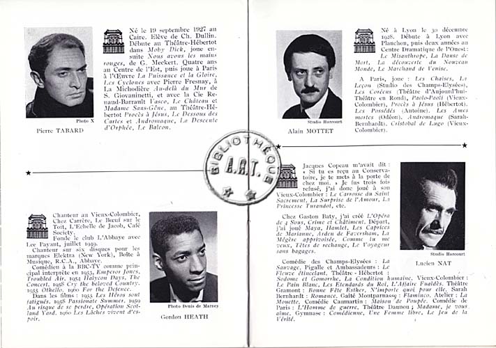 Les programmes de Théatre de l\