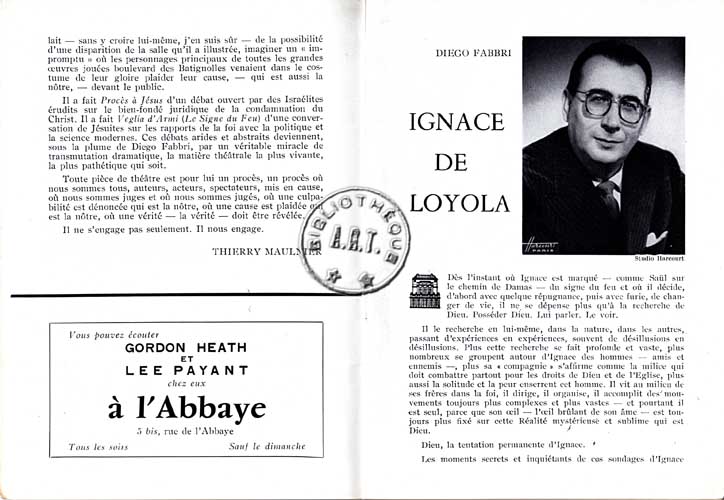 Les programmes de Théatre de l\