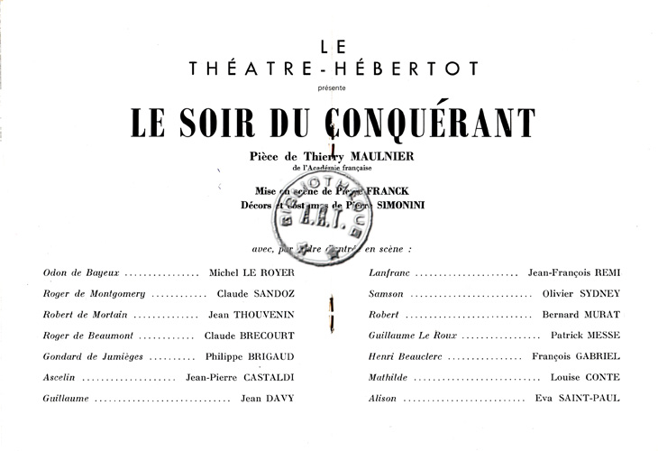 Les programmes de Théatre de l\