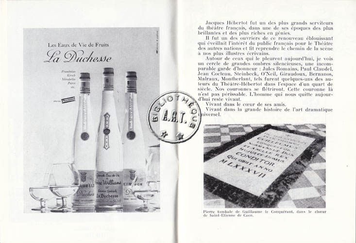 Les programmes de Théatre de l\