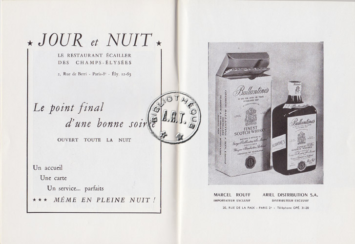 Les programmes de Théatre de l\