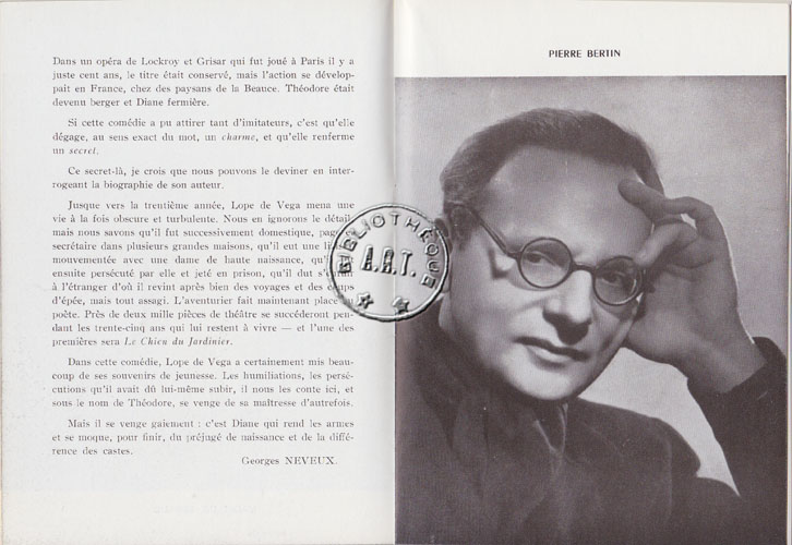 Les programmes de Théatre de l\