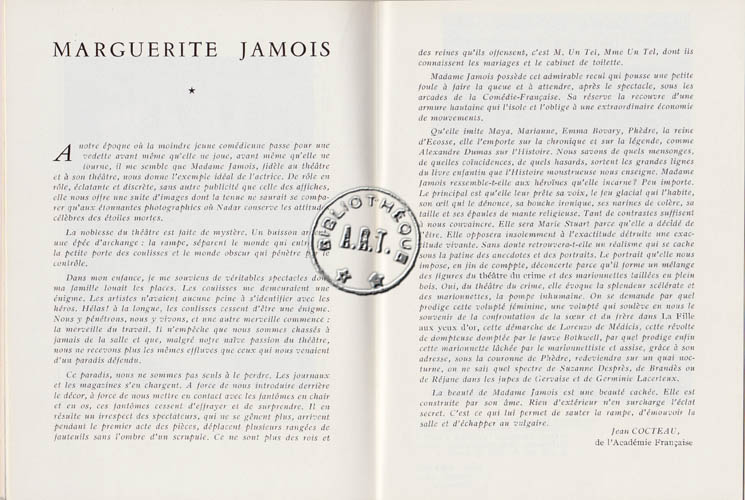 Les programmes de Théatre de l\