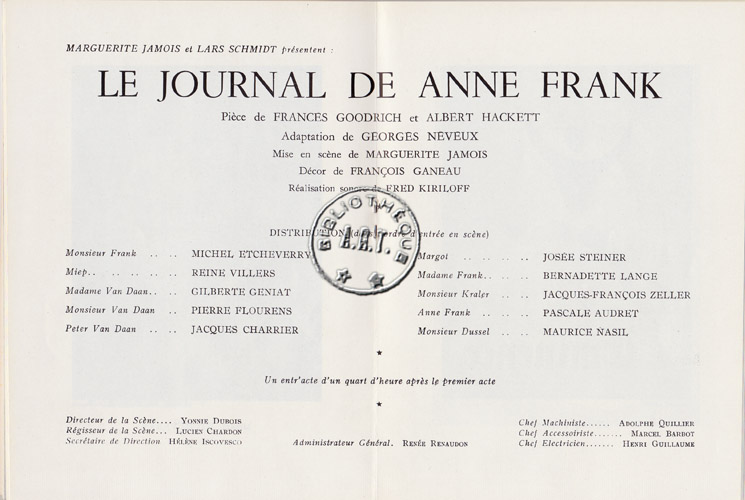 Les programmes de Théatre de l\