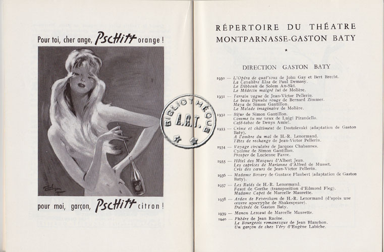 Les programmes de Théatre de l\