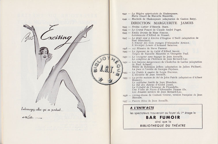 Les programmes de Théatre de l\