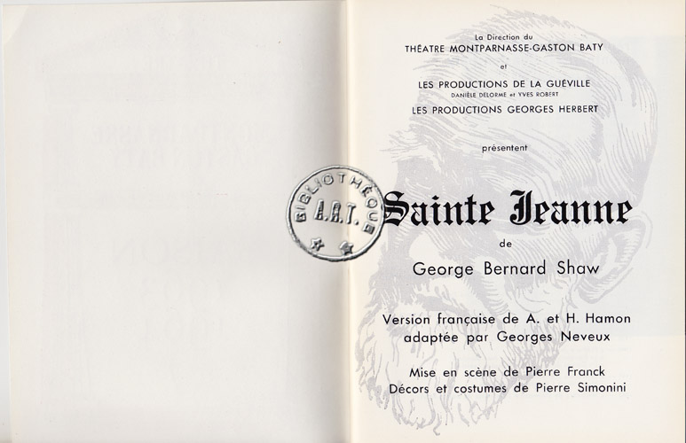 Les programmes de Théatre de l\