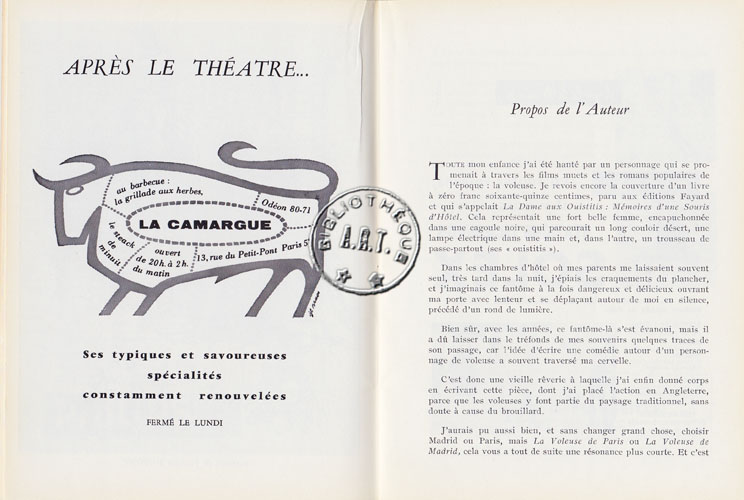 Les programmes de Théatre de l\