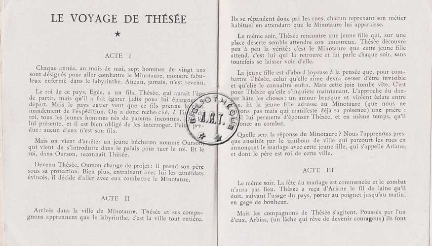 Les programmes de Théatre de l\