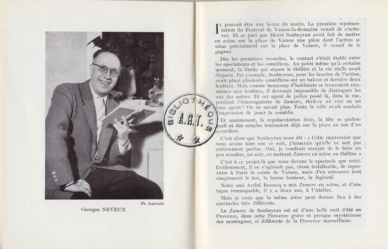 Les programmes de Théatre de l\