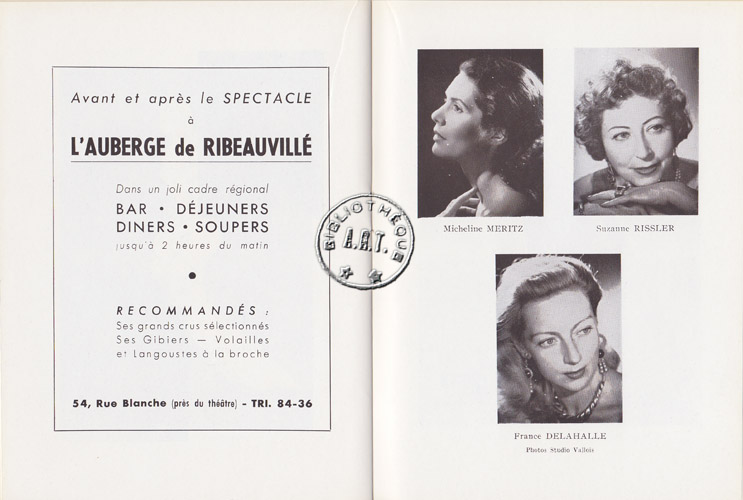 Les programmes de Théatre de l\
