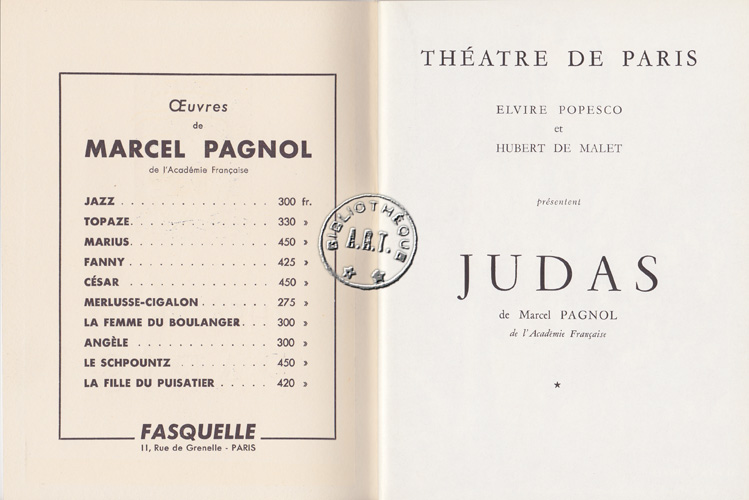 Les programmes de Théatre de l\