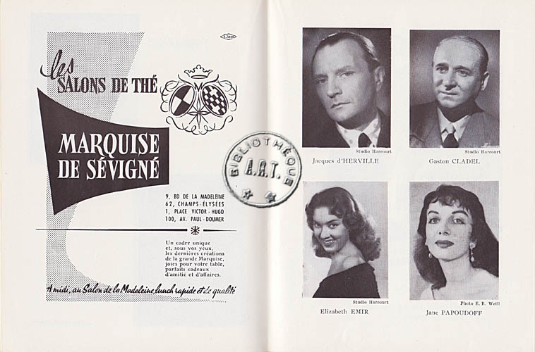 Les programmes de Théatre de l\