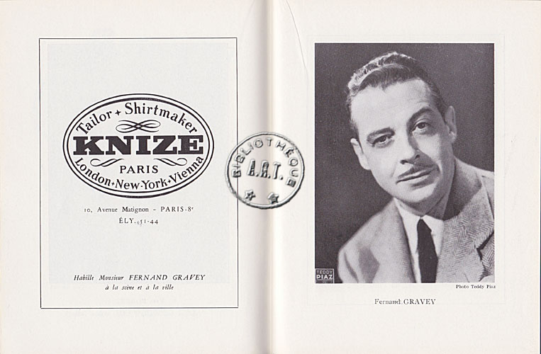 Les programmes de Théatre de l\