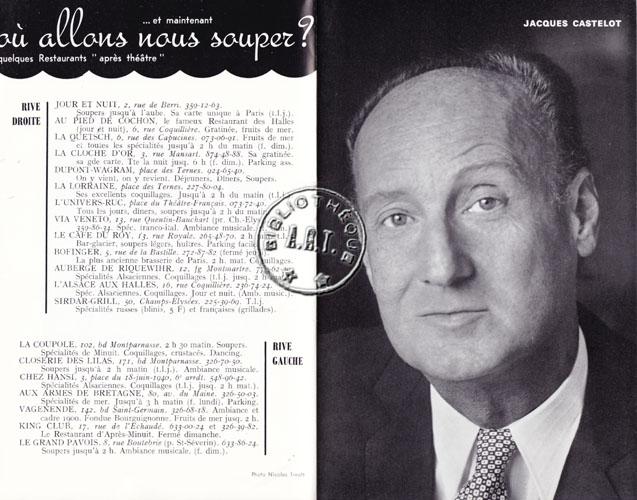 Les programmes de Théatre de l\