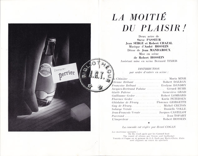 Les programmes de Théatre de l\