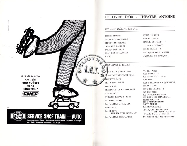 Les programmes de Théatre de l\