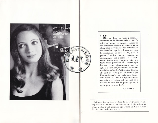 Les programmes de Théatre de l\