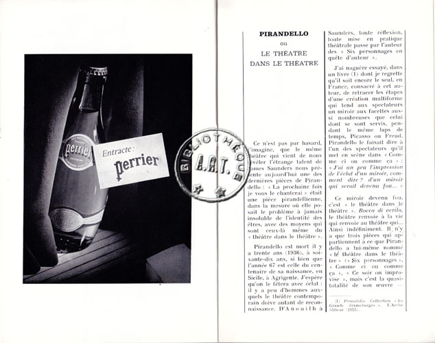 Les programmes de Théatre de l\