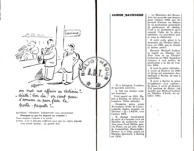 Les programmes de Théatre de l\