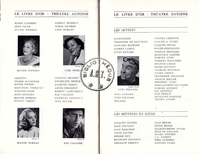 Les programmes de Théatre de l\