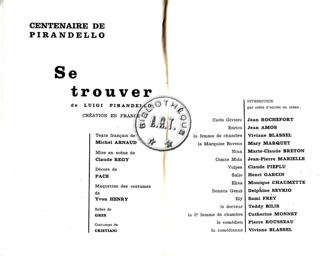 Les programmes de Théatre de l\