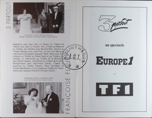 Les programmes de Théatre de l\