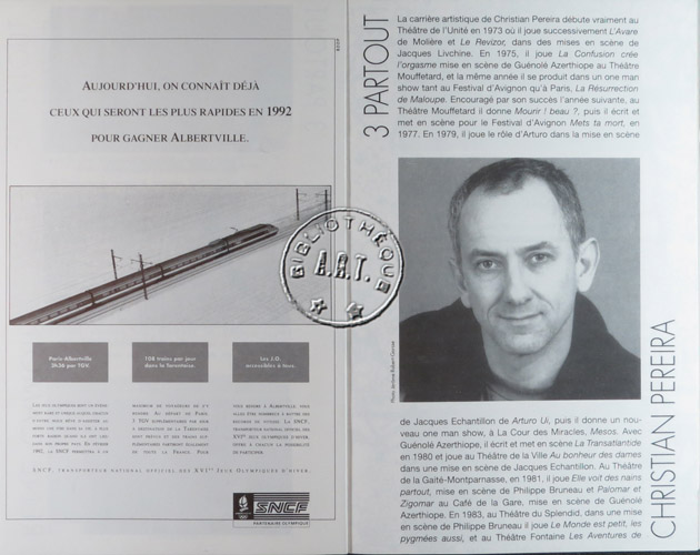 Les programmes de Théatre de l\