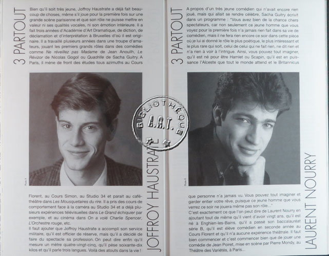 Les programmes de Théatre de l\
