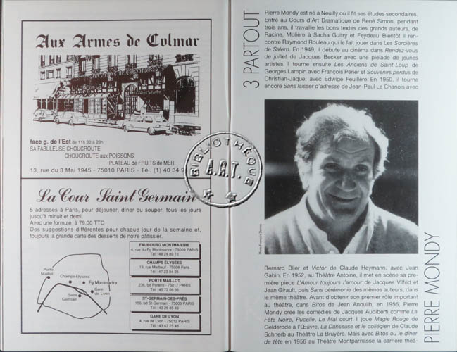 Les programmes de Théatre de l\