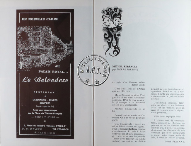 Les programmes de Théatre de l\