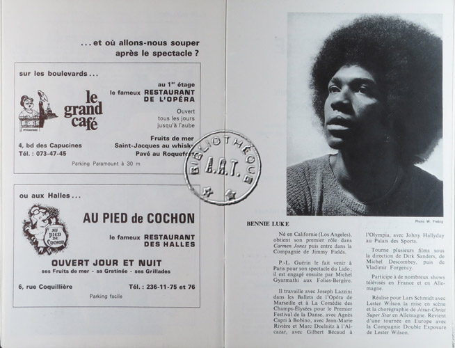 Les programmes de Théatre de l\