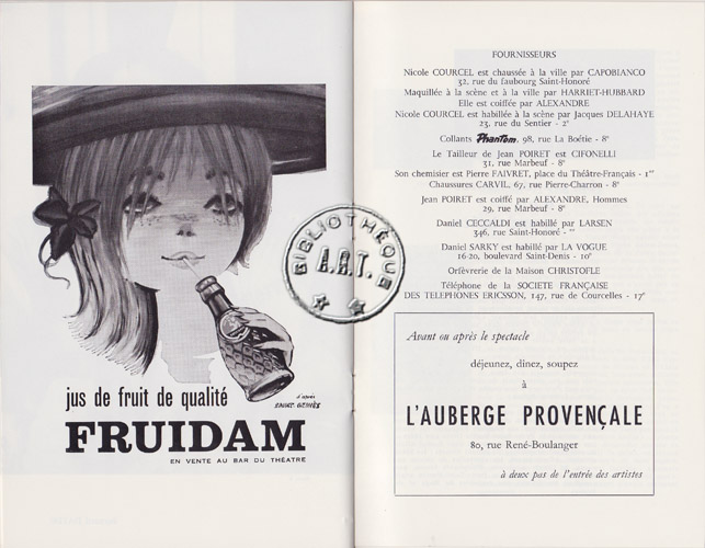 Les programmes de Théatre de l\