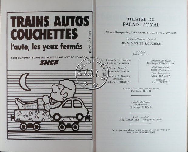 Les programmes de Théatre de l\